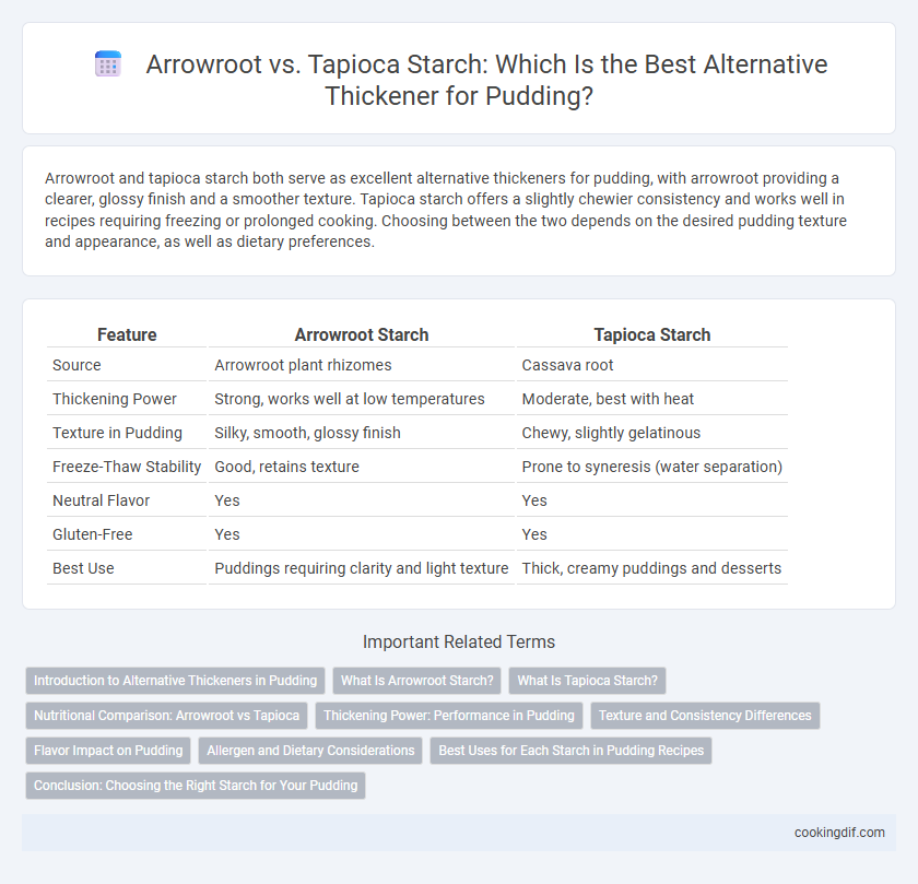 Arrowroot vs. Tapioca Starch: Which Is the Best Alternative Thickener for Pudding?