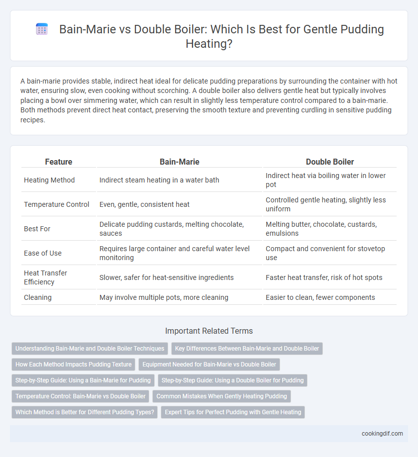 Bain-Marie vs Double Boiler: Which Is Best for Gentle Pudding Heating?