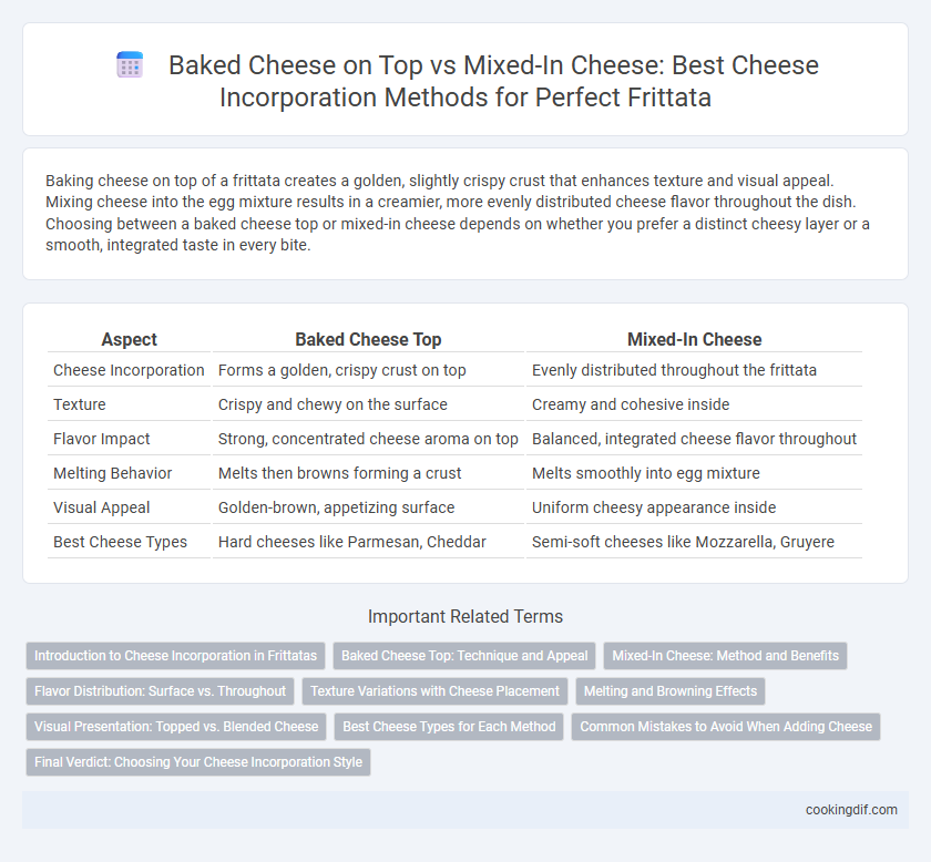 Baked Cheese on Top vs Mixed-In Cheese: Best Cheese Incorporation Methods for Perfect Frittata