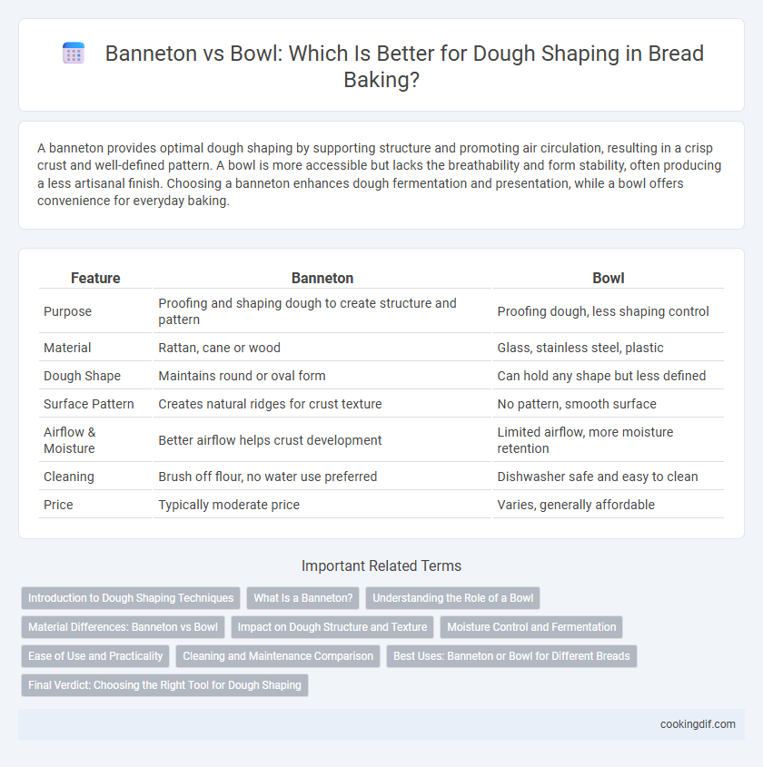 Banneton vs Bowl: Which Is Better for Dough Shaping in Bread Baking?