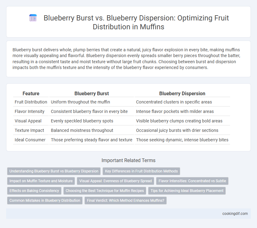 Blueberry Burst vs. Blueberry Dispersion: Optimizing Fruit Distribution in Muffins