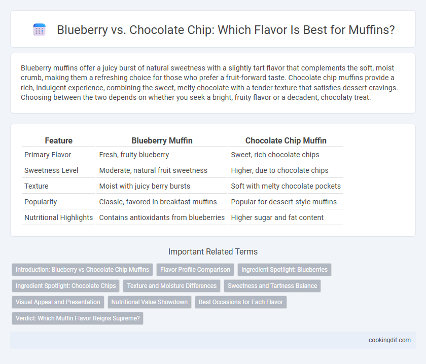 Blueberry vs. Chocolate Chip: Which Flavor Is Best for Muffins?