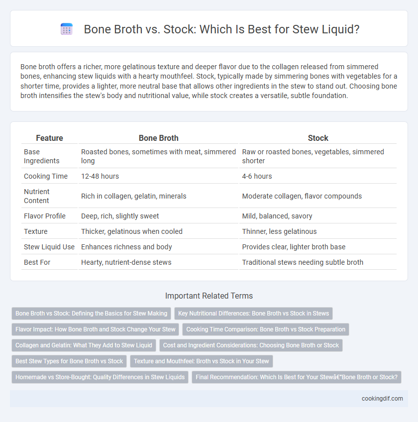 Bone Broth vs. Stock: Which Is Best for Stew Liquid?