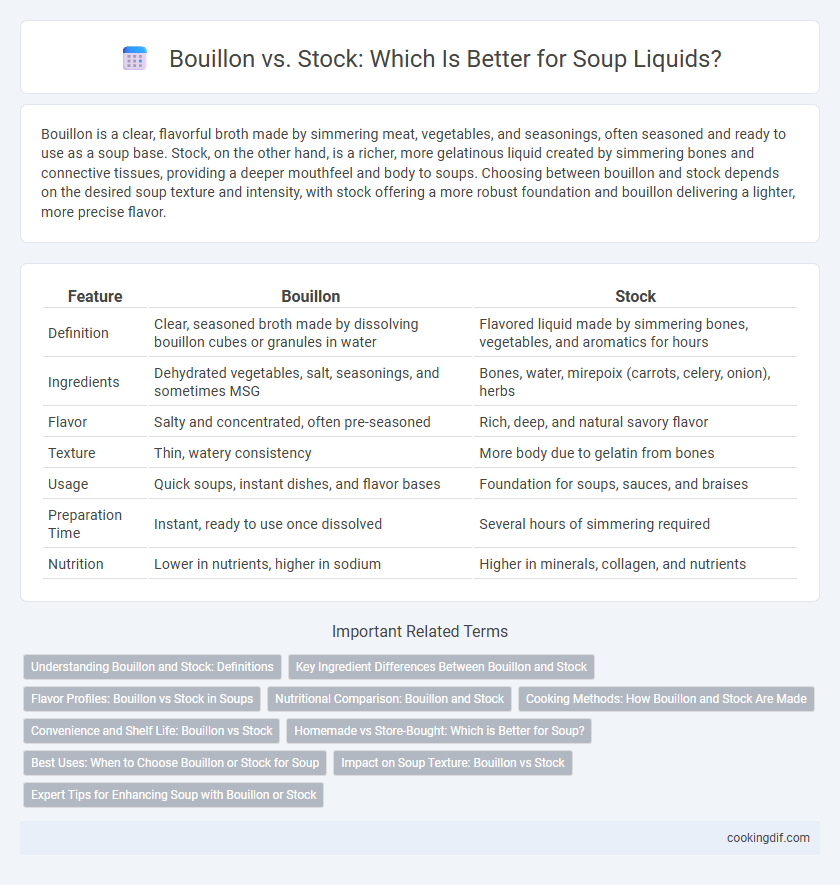 Bouillon vs. Stock: Which Is Better for Soup Liquids?