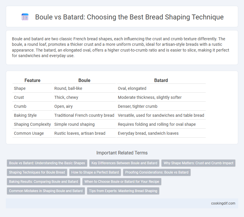 Boule vs Batard: Choosing the Best Bread Shaping Technique