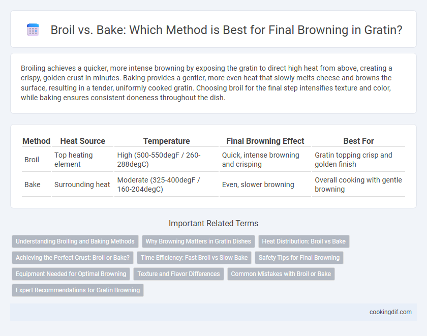 Broil vs. Bake: Which Method is Best for Final Browning in Gratin?