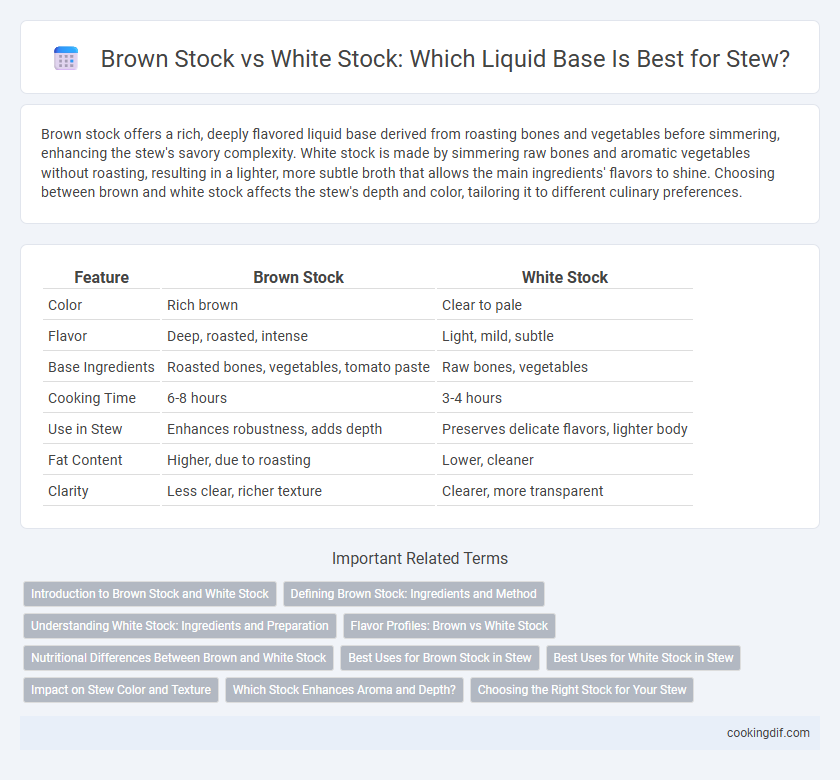 Brown Stock vs White Stock: Which Liquid Base Is Best for Stew?