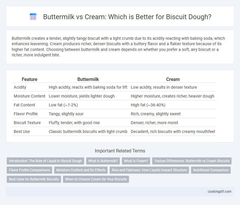 Buttermilk vs Cream: Which is Better for Biscuit Dough?