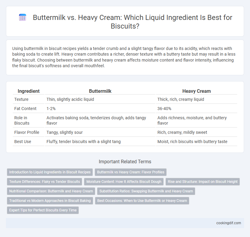 Buttermilk vs. Heavy Cream: Which Liquid Ingredient Is Best for Biscuits?