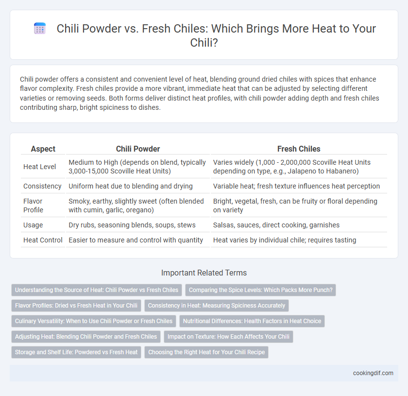 Chili Powder vs. Fresh Chiles: Which Brings More Heat to Your Chili?