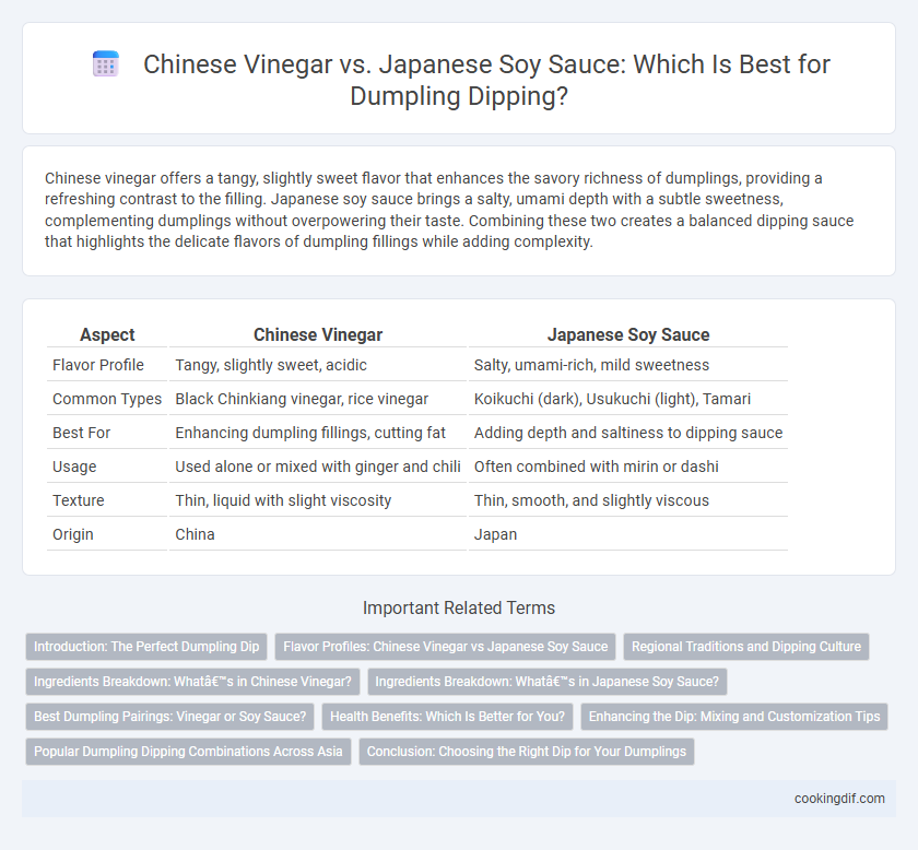 Chinese Vinegar vs. Japanese Soy Sauce: Which Is Best for Dumpling Dipping?