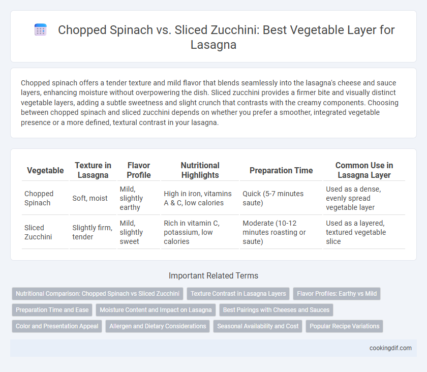 Chopped Spinach vs. Sliced Zucchini: Best Vegetable Layer for Lasagna