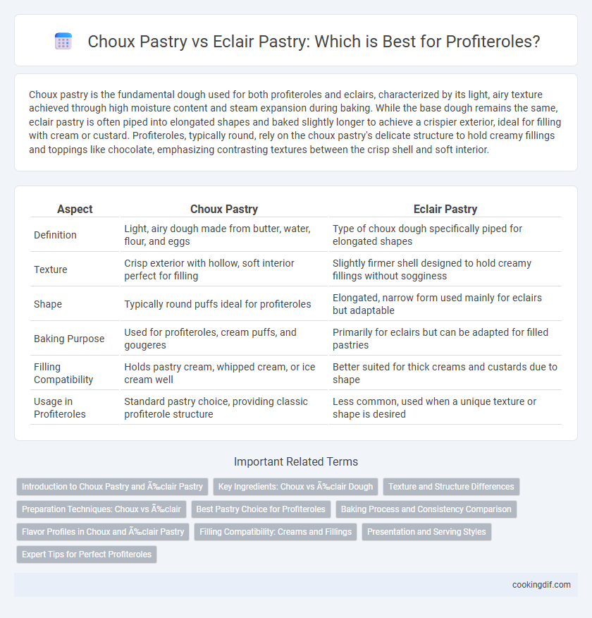Choux Pastry vs Eclair Pastry: Which is Best for Profiteroles?