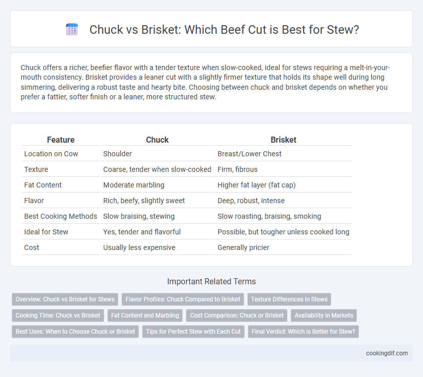 Chuck vs Brisket: Which Beef Cut is Best for Stew?