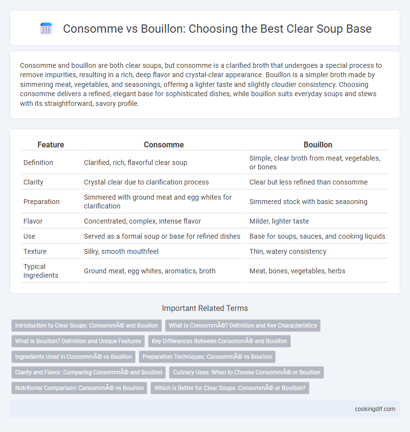 Consomme vs Bouillon: Choosing the Best Clear Soup Base
