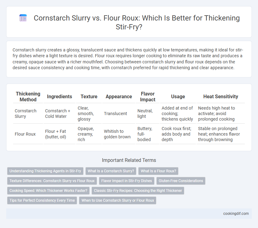 Cornstarch Slurry vs. Flour Roux: Which Is Better for Thickening Stir-Fry?