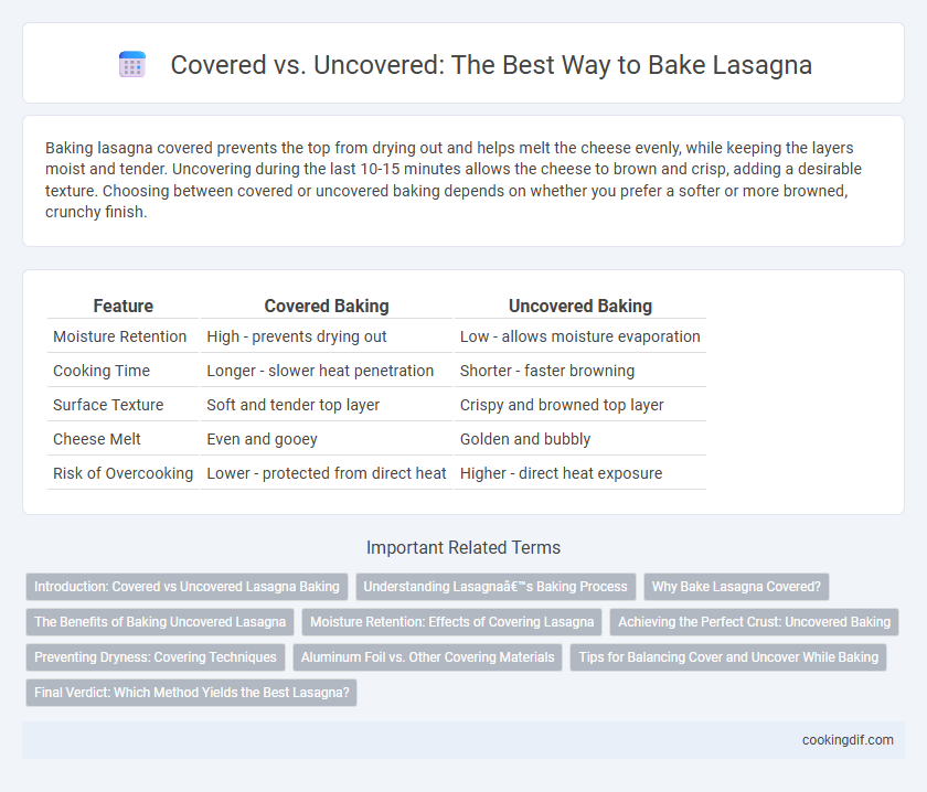 Covered vs. Uncovered: The Best Way to Bake Lasagna