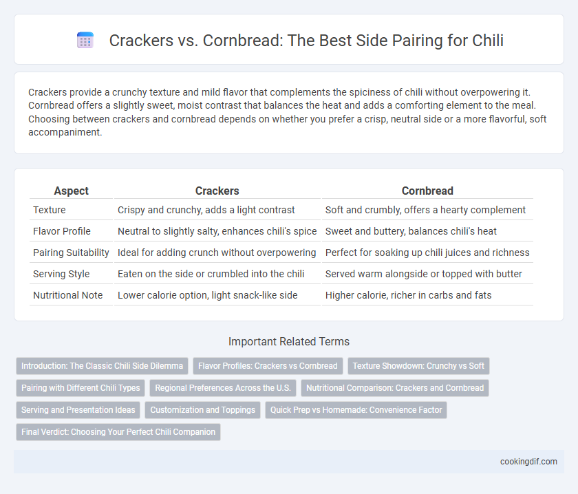 Crackers vs. Cornbread: The Best Side Pairing for Chili