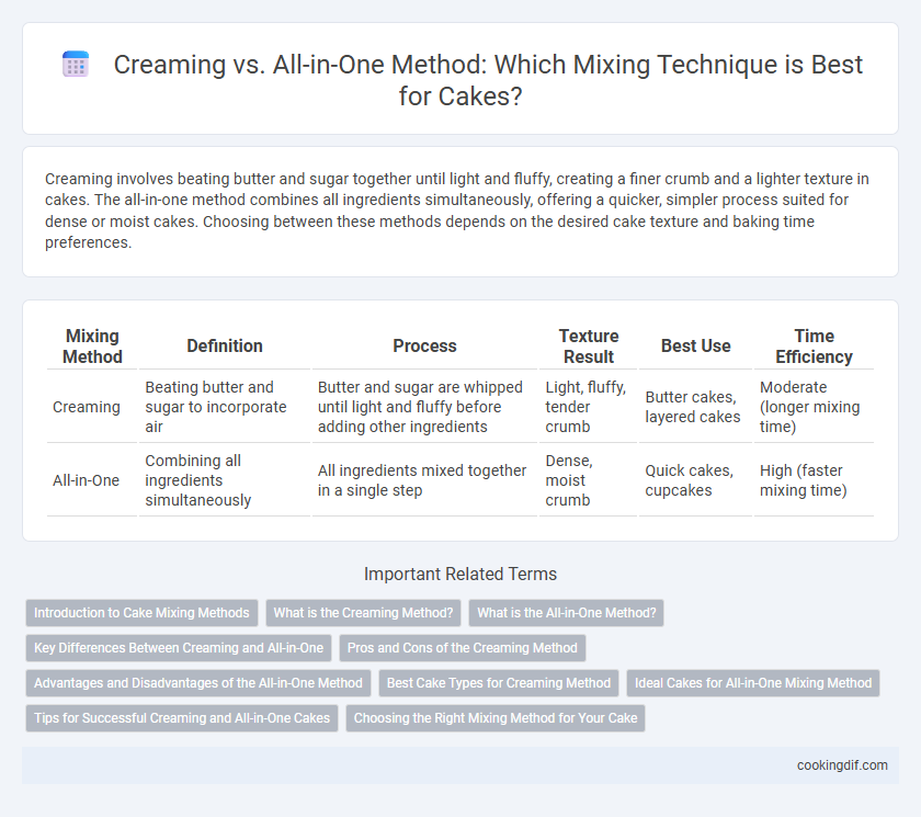 Creaming vs. All-in-One Method: Which Mixing Technique is Best for Cakes?