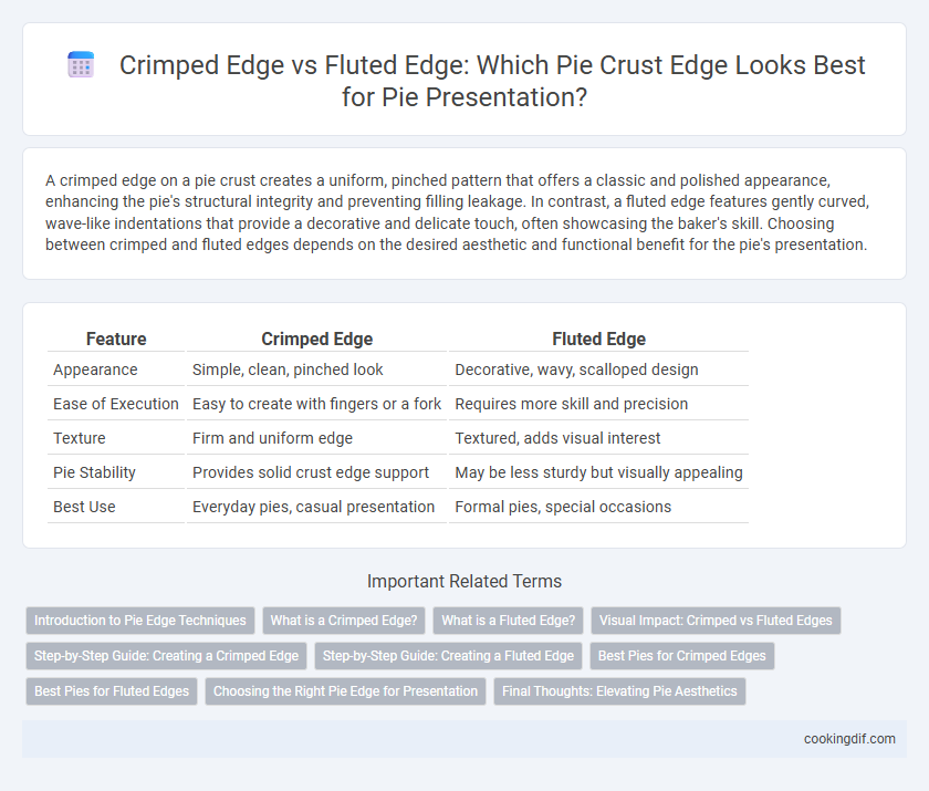 Crimped Edge vs Fluted Edge: Which Pie Crust Edge Looks Best for Pie Presentation?