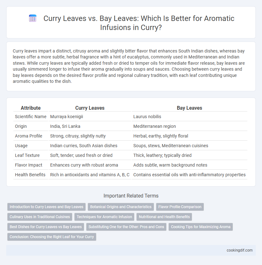 Curry Leaves vs. Bay Leaves: Which Is Better for Aromatic Infusions in Curry?