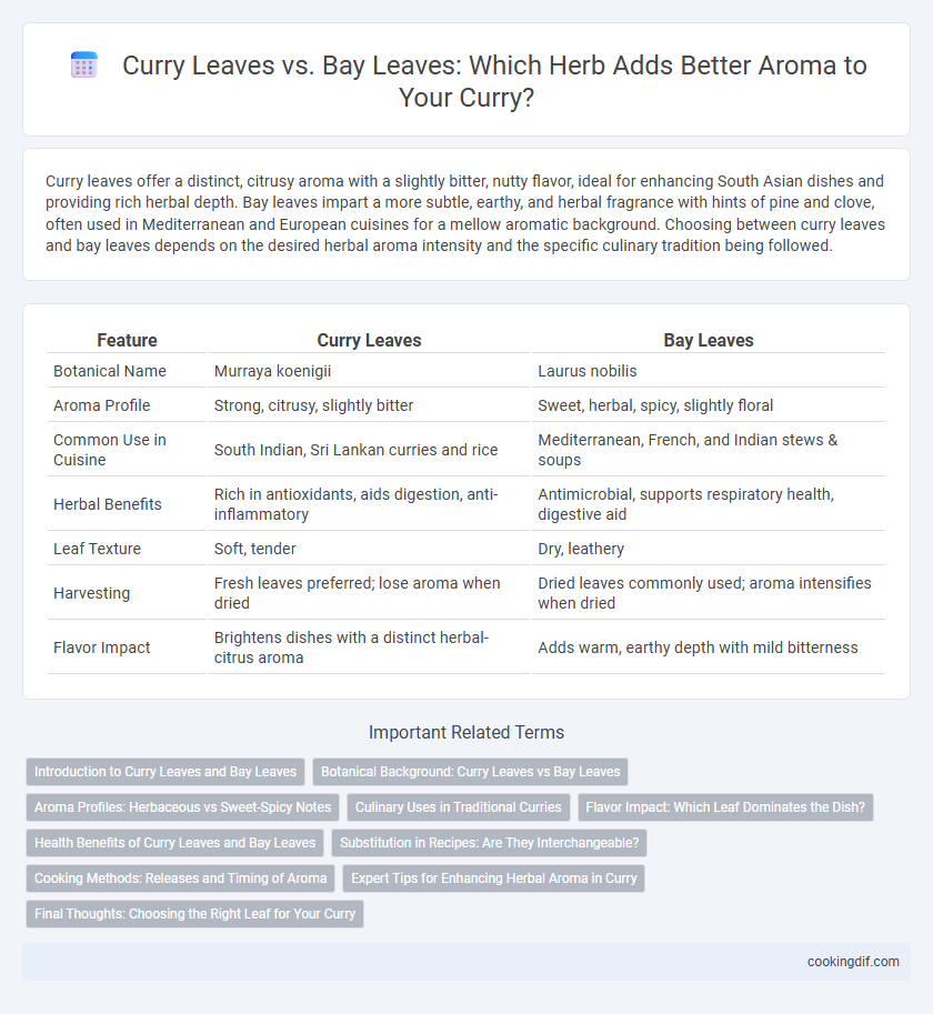 Curry Leaves vs. Bay Leaves: Which Herb Adds Better Aroma to Your Curry?