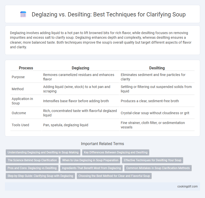 Deglazing vs. Desilting: Best Techniques for Clarifying Soup