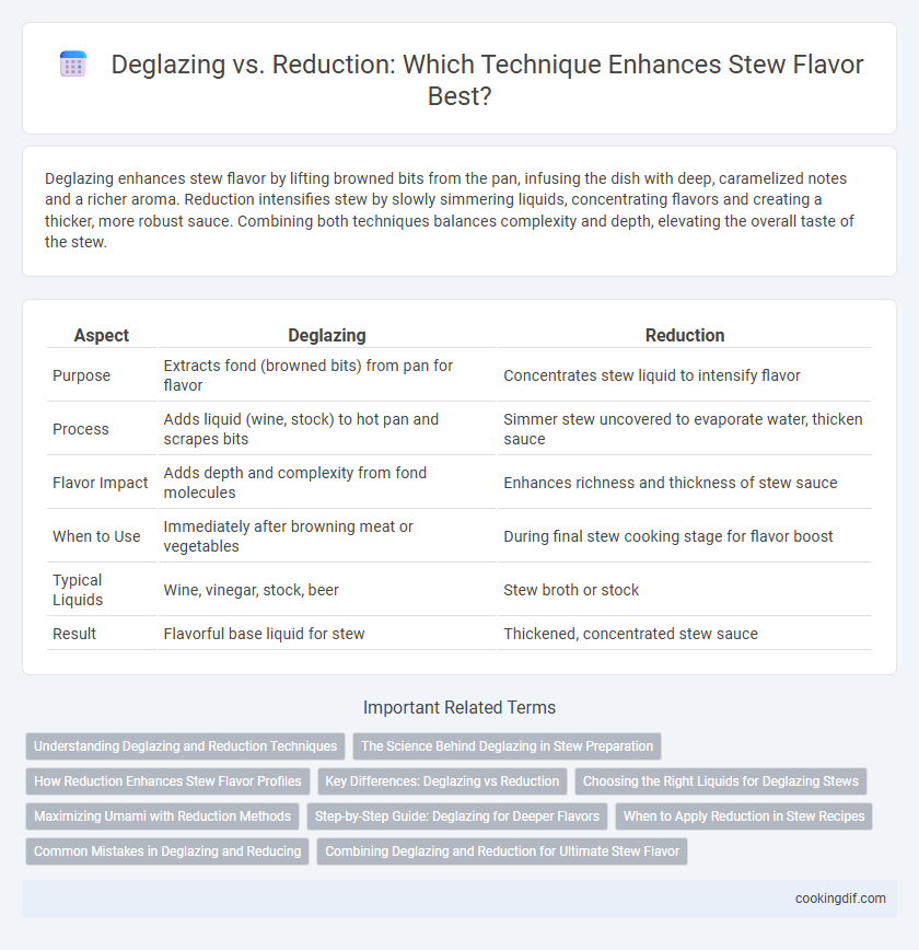Deglazing vs. Reduction: Which Technique Enhances Stew Flavor Best?