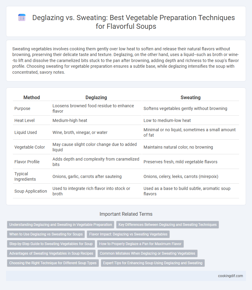 Deglazing vs. Sweating: Best Vegetable Preparation Techniques for Flavorful Soups