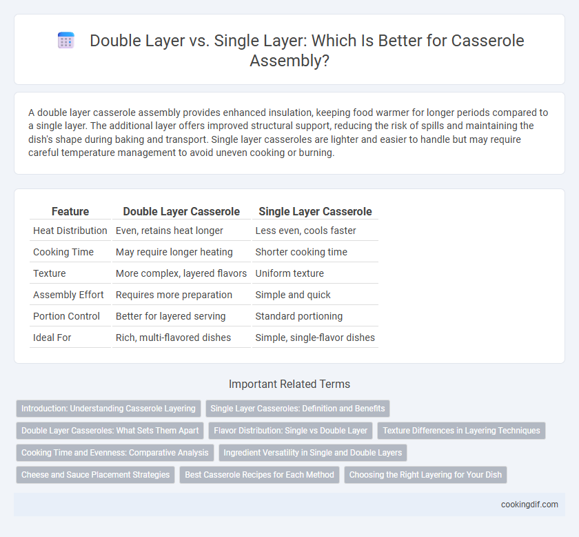 Double Layer vs. Single Layer: Which Is Better for Casserole Assembly?