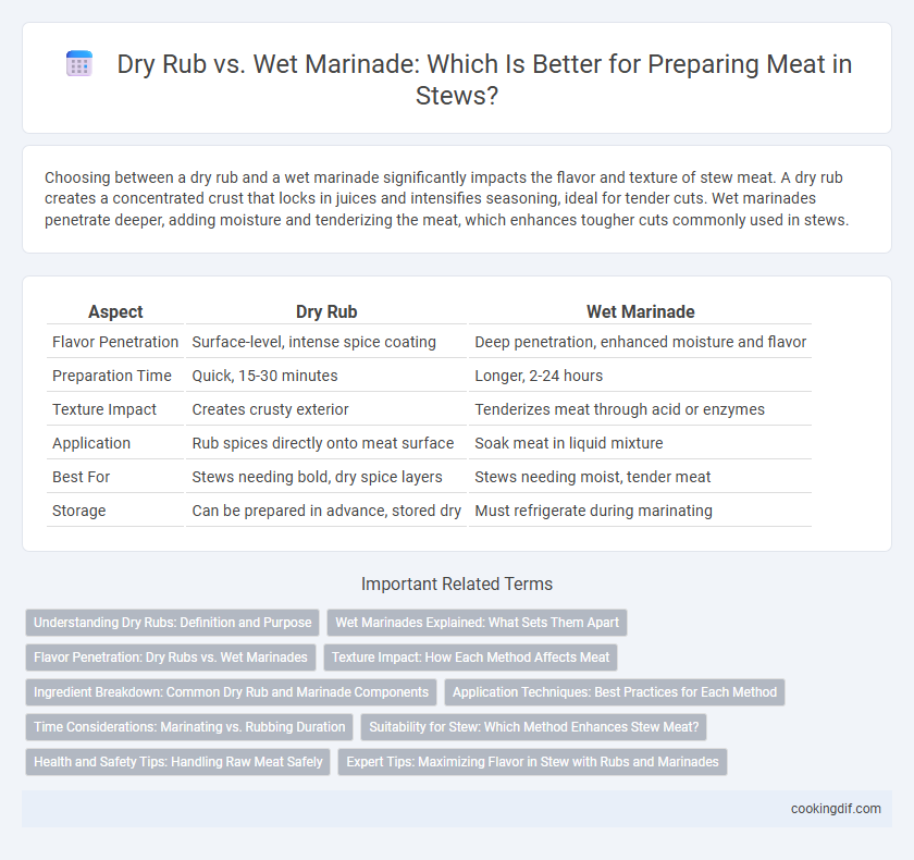 Dry Rub vs. Wet Marinade: Which Is Better for Preparing Meat in Stews?