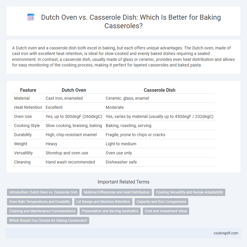 Dutch Oven vs. Casserole Dish: Which Is Better for Baking Casseroles?