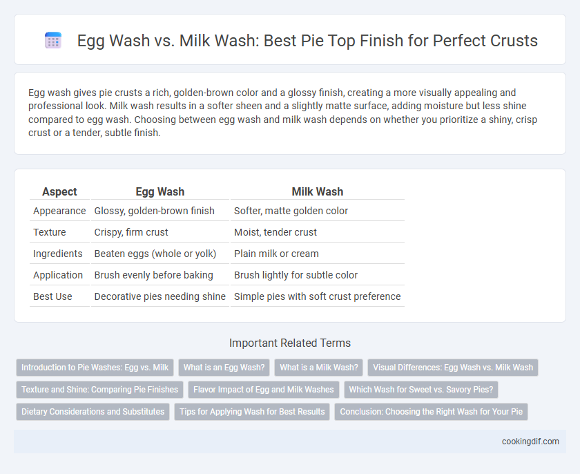 Egg Wash vs. Milk Wash: Best Pie Top Finish for Perfect Crusts