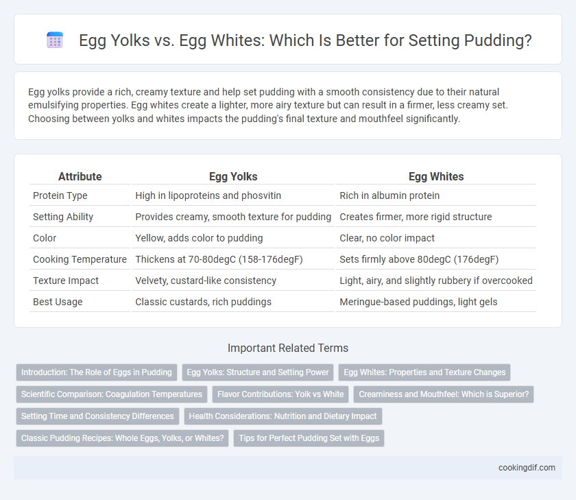 Egg Yolks vs. Egg Whites: Which Is Better for Setting Pudding?