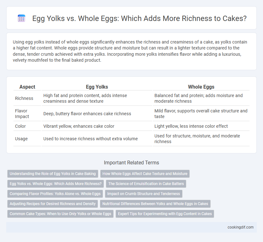 Egg Yolks vs. Whole Eggs: Which Adds More Richness to Cakes?