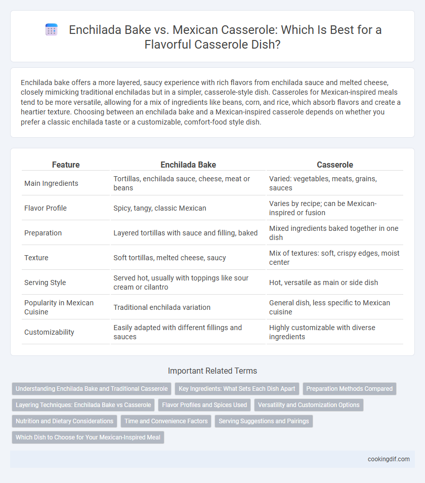 Enchilada Bake vs. Mexican Casserole: Which Is Best for a Flavorful Casserole Dish?