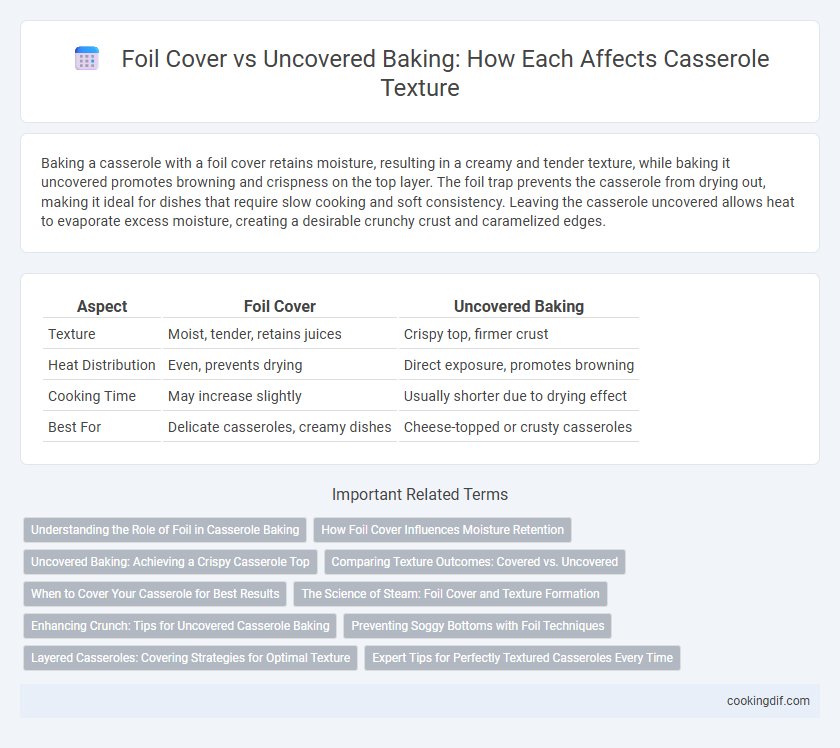 Foil Cover vs Uncovered Baking: How Each Affects Casserole Texture