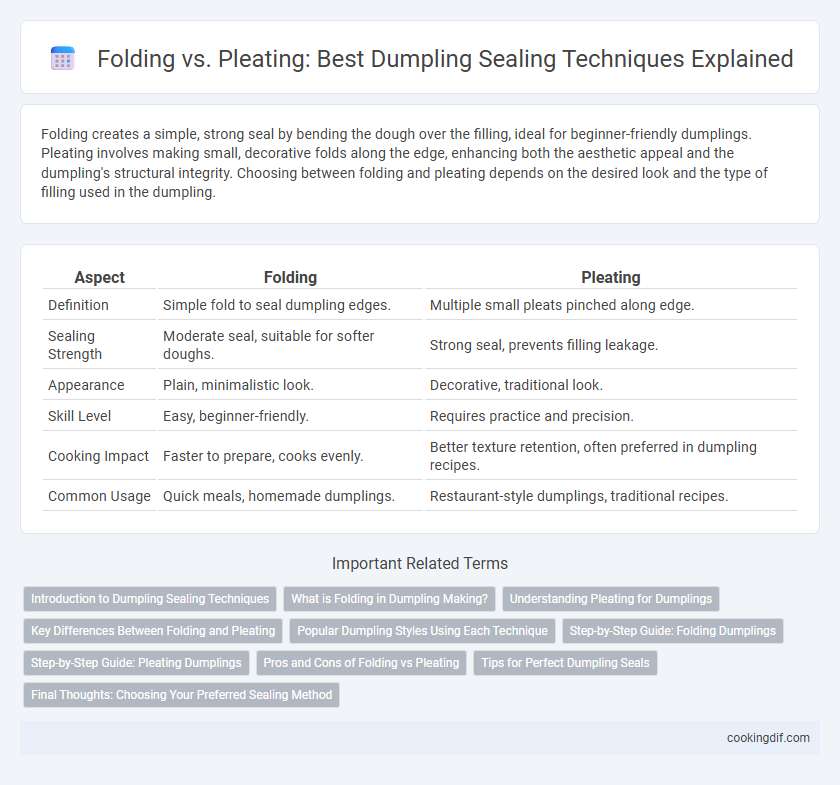 Folding vs. Pleating: Best Dumpling Sealing Techniques Explained