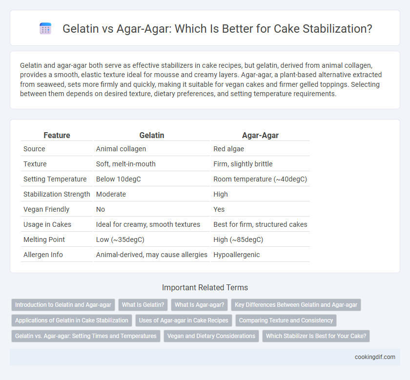 Gelatin vs Agar-Agar: Which Is Better for Cake Stabilization?
