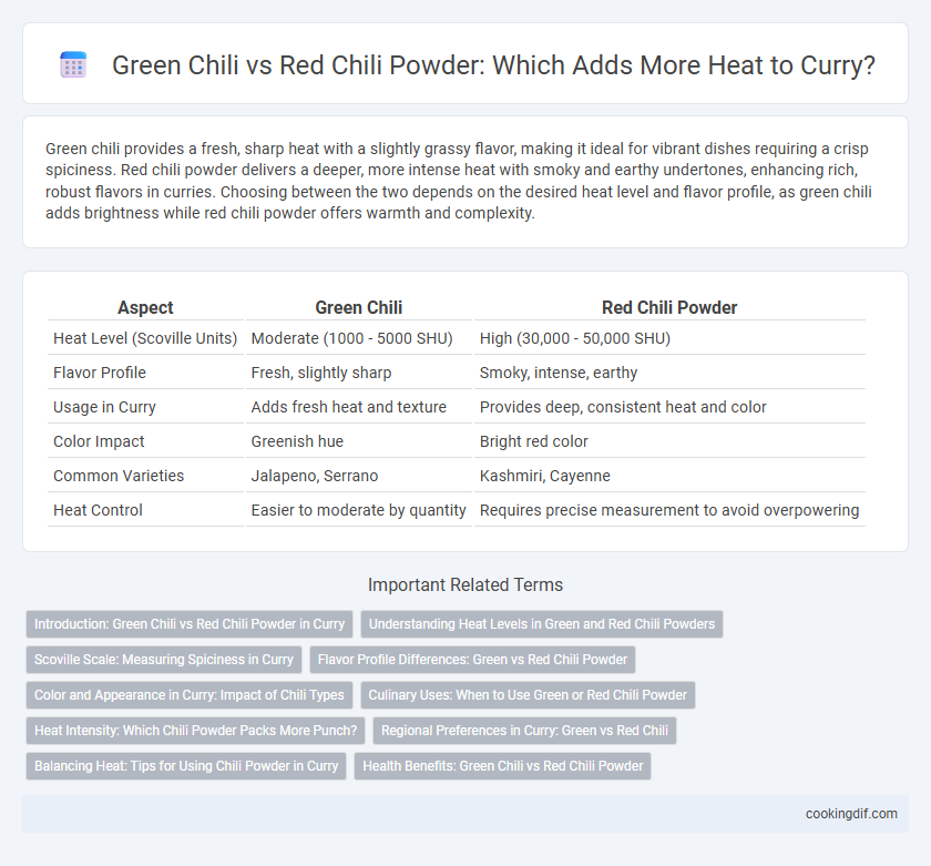 Green Chili vs Red Chili Powder: Which Adds More Heat to Curry?