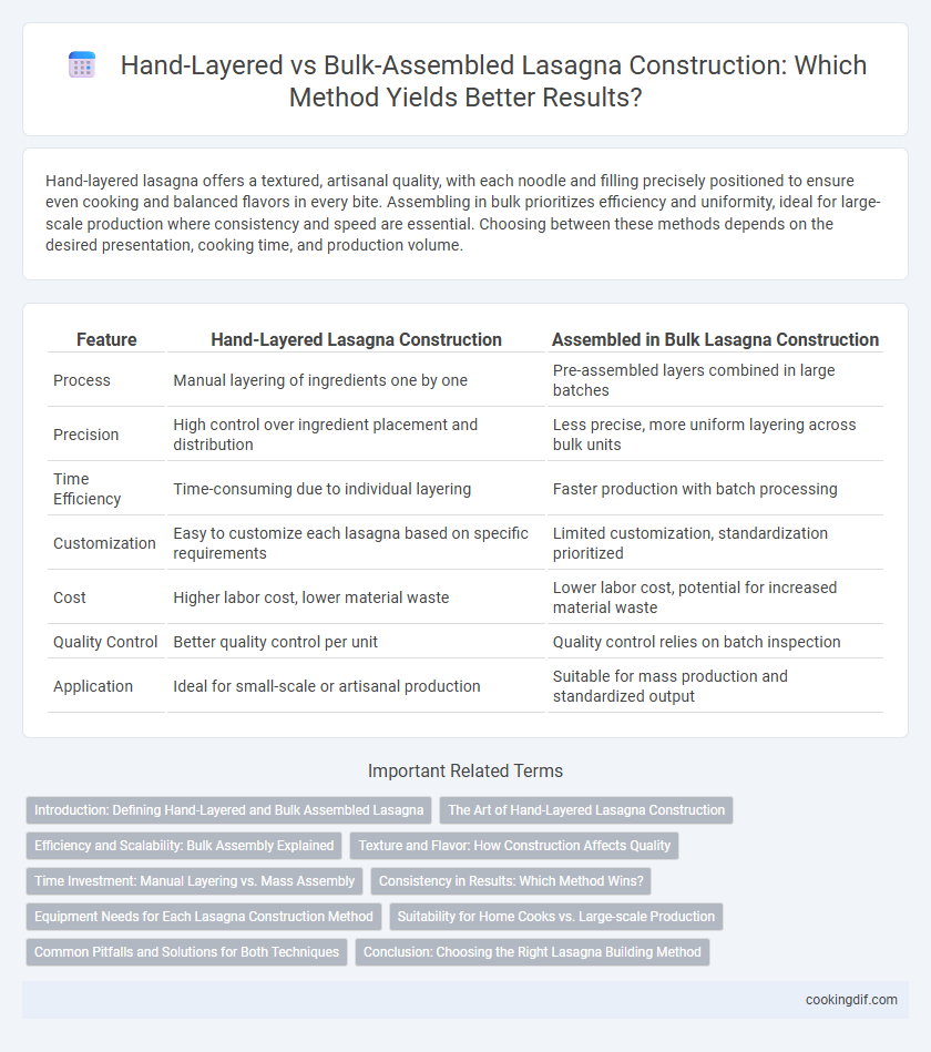 Hand-Layered vs Bulk-Assembled Lasagna Construction: Which Method Yields Better Results?