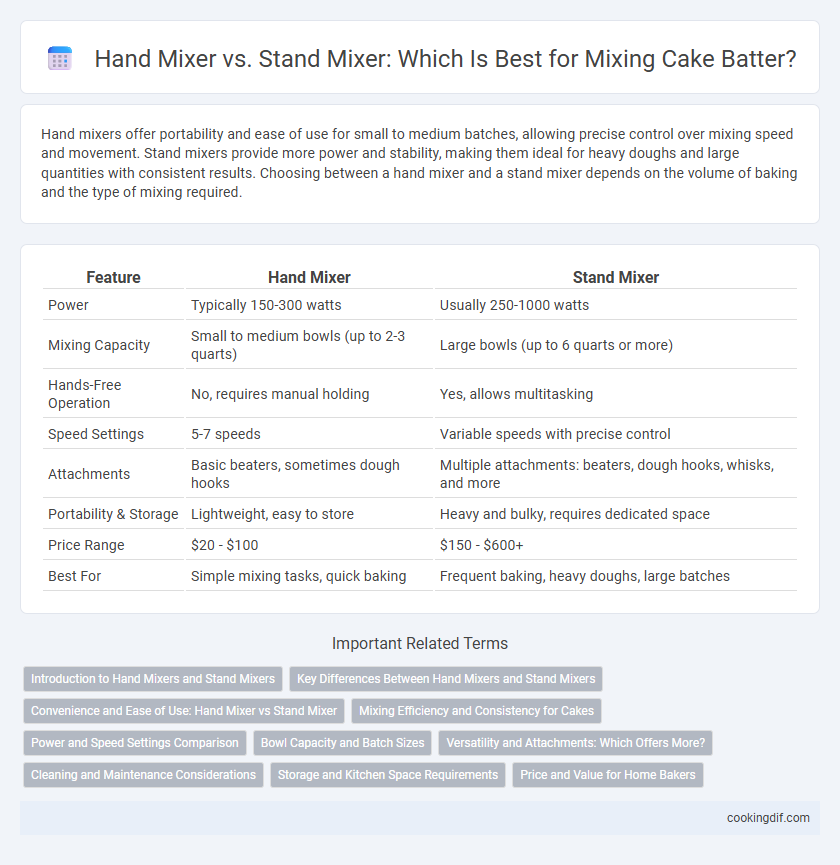 Hand Mixer vs. Stand Mixer: Which Is Best for Mixing Cake Batter?