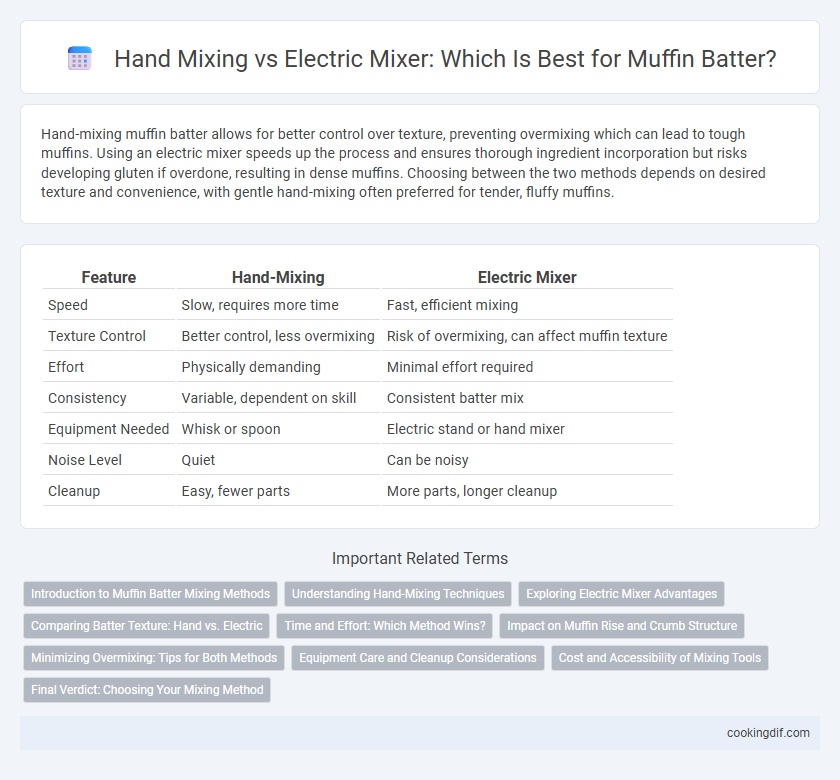 Hand Mixing vs Electric Mixer: Which Is Best for Muffin Batter?
