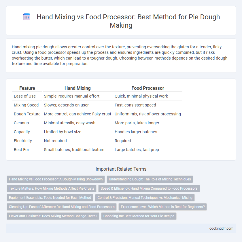 Hand Mixing vs Food Processor: Best Method for Pie Dough Making