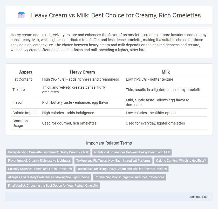 Heavy Cream vs Milk: Best Choice for Creamy, Rich Omelettes