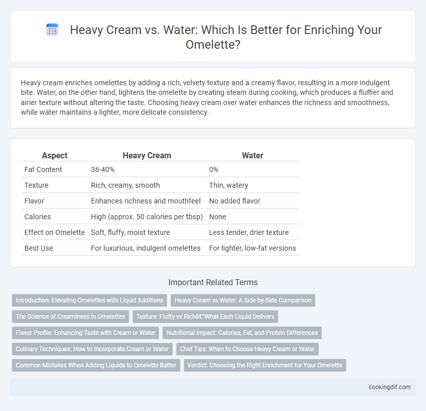 Heavy Cream vs. Water: Which Is Better for Enriching Your Omelette?