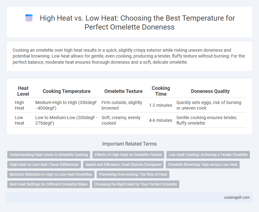High Heat vs. Low Heat: Choosing the Best Temperature for Perfect Omelette Doneness