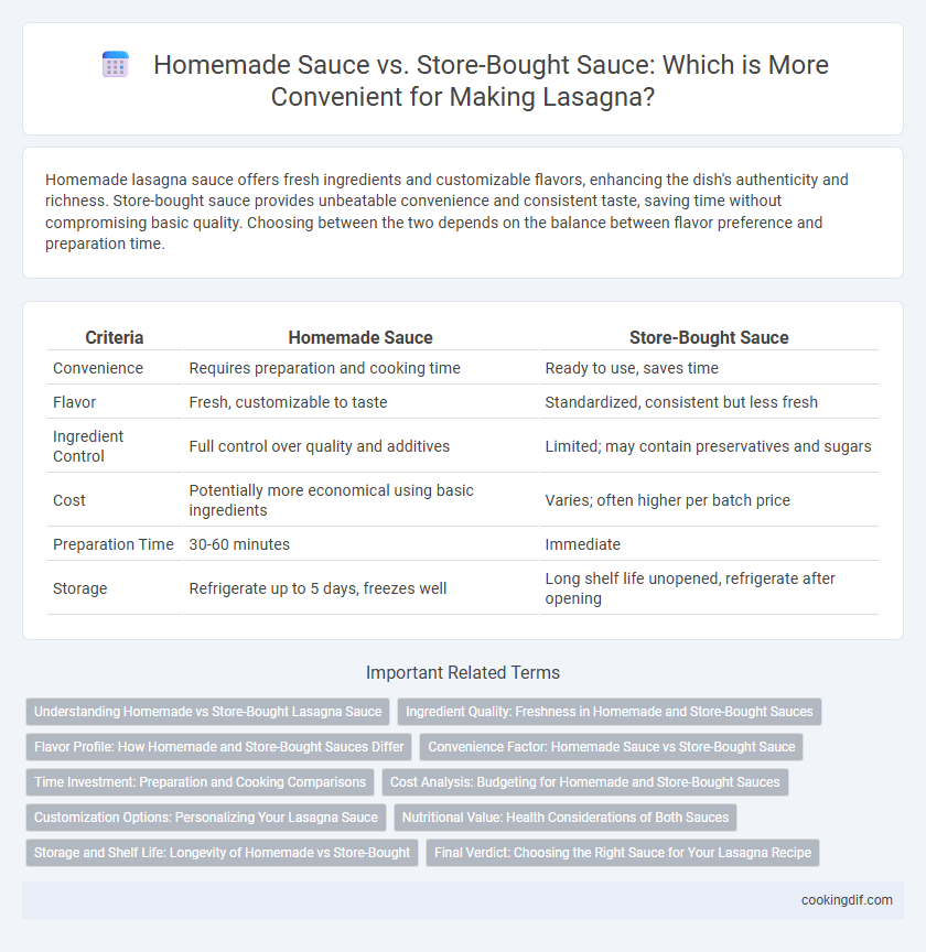 Homemade Sauce vs. Store-Bought Sauce: Which is More Convenient for Making Lasagna?