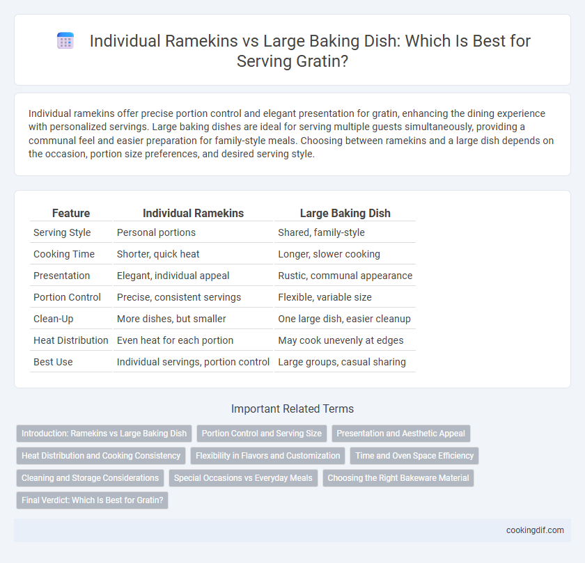 Individual Ramekins vs Large Baking Dish: Which Is Best for Serving Gratin?