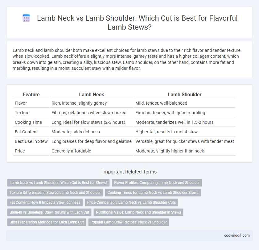 Lamb Neck vs Lamb Shoulder: Which Cut is Best for Flavorful Lamb Stews?